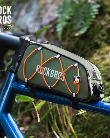 ROCKBROS ROAD TO SKY Cycling Bag Large Capacity Bicycle Front Tube Bag Long Distance Riding Head Beam Hanger Bag Bike Accessory