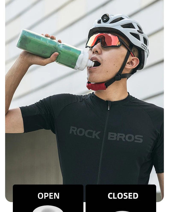 ROCKBROS Cycling Insulated Water Bottle 750ml PP5 Material Outdoor Sports Fitness Running Riding Camping Hiking Portable Kettle