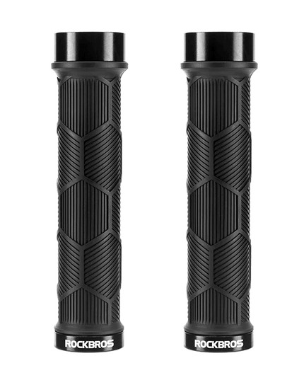 ROCKBROS Bike HandleBar Grip Silicone Non-Slip Bike Handle Cover Ultralight Anti-skid Bike Handle Alloy Cycling Accessories