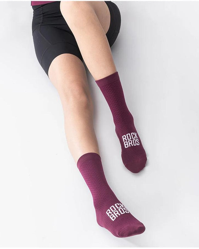 ROCKBROS ROAD TO SKY Professional Sport Socks Breathable Cycling Socks MTB Road Bike Socks High Elastic Shock Absorbing A pair