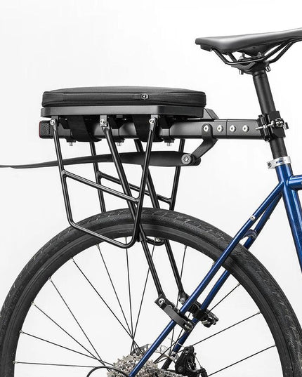ROCKBROS Bicycle Luggage Carrier Aluminum Alloy Shelf MTB Cycling Bicycle Front Rack With Taillight Seatpost Bag Holder Stand