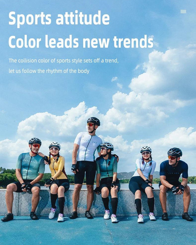ROCKBROS Cycling Jersey MTB T-shirt Mountain Bike Men's Wear Summer Clothes High-Quality With YKK Zipper Sportswear Breathable