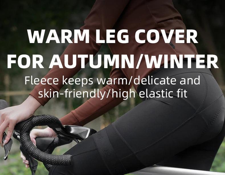 ROCKBROS Winter Leg Warmers Cycling Sports Leg Warmer Men's Women's Breathable Nylon anti-slip Legging Running Bodybuilding