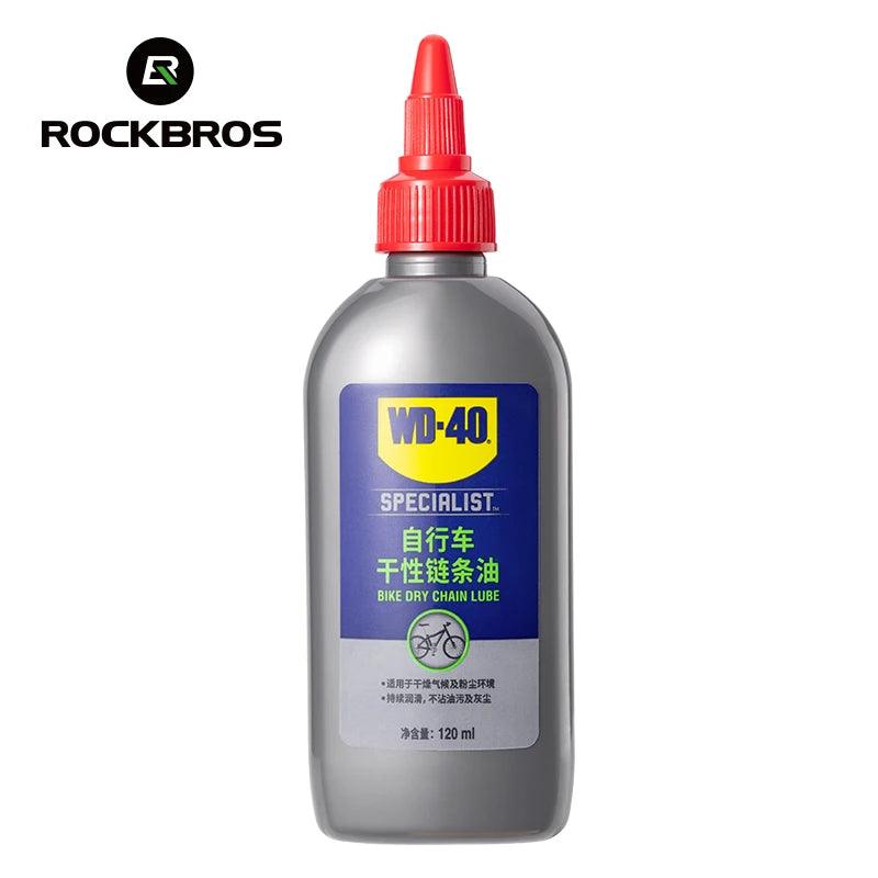 ROCKBROS WD40 120ML Chain Lubricant Dry Lube Chain Oil Long-Lasting Bike Chain Oil Anti-Rust Protection Co-branded Chain Oil