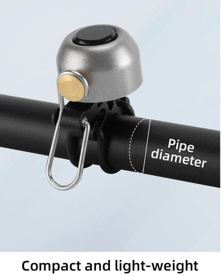 ROCKBROS Bicycle Bell Safety Warning Bike Bell Horn Handlebar Copper Alloy Non-slip Bicycle Alloy Ring Crisp Sound Cycling Alarm