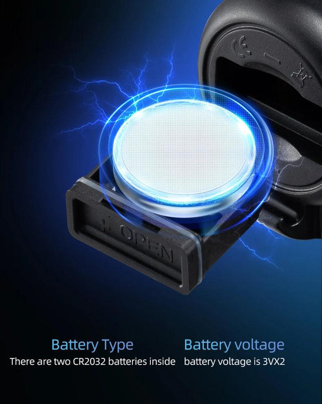 ROCKBROS Bike Bell Electronic Loud Horn ABS 120db Safety Electric Bell IPX4 Speaker Alarm Ring Bicycle Handlebar Warning Bell
