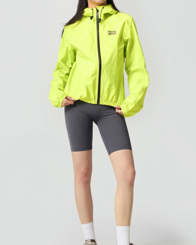 ROCKBROS Waterproof Cycling Jacket Raincoat Waterproof Breathable Outdoor Sport Windbreaker Cycling Hiking Men Women EUR Size