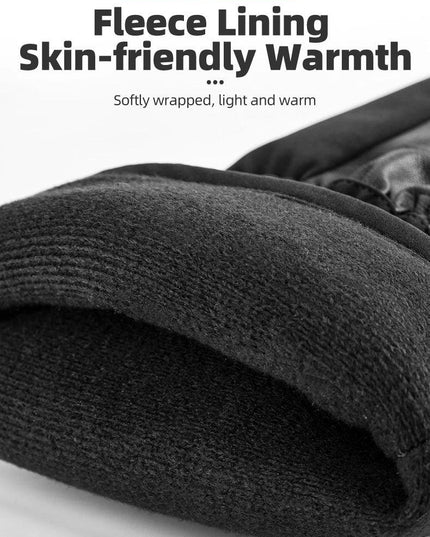 ROCKBROS Electric Heated Gloves Warmer Ski Gloves With Battery Powered Snowboard Cycling Glove Non-slip Touch Screen Gloves