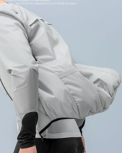 ROCKBROS Lightweight Cycling Jackets Windproof Bike Windbreaker Reflective Breathable Running Jacket Men's Coat With YKK Zipper