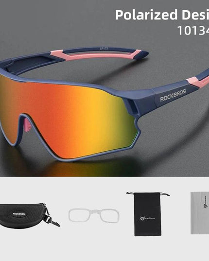 ROCKBROS Polarized Glasses UV400 Sunglasses Sport Protection Glasses Bicycle Eyewear Outdoor Hiking Camping Golf Cycling Goggles