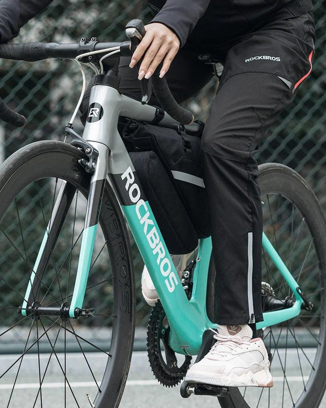 ROCKBROS Combination Bike Bag Triangle Bag Front Tube Bag Large Capacity MTB Road Frame Bag Reflective Bicycle Accessories