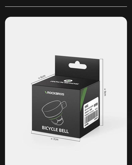 ROCKBROS Bike Bell Cycling Ring Safety Warning Alarm Cycling Handlebar Bell Ring Lightweight 80-100dB Durable Bells Accessories