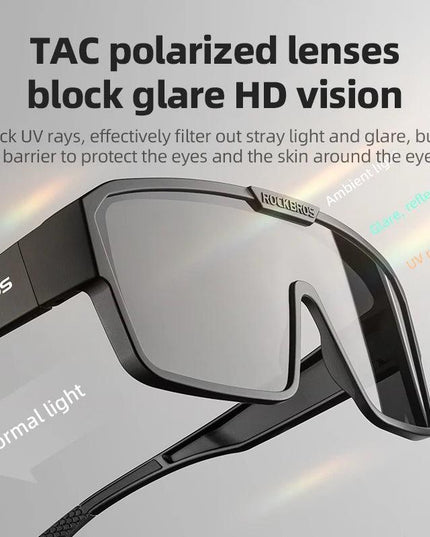 ROCKBROS Cycling Sunglasses Polarized UV Protection Set Glasses Frame for Myopia Glasses Running Fishing Cyling Goggles