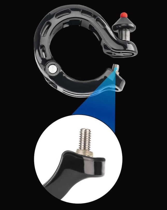ROCKBROS Bicycle Bell MTB Road Cycling Horn Bike Handlebar Bell Q-Type Hidden Bell Safety Rainproof Anti-Slip Bike Accessories
