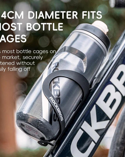 ROCKBROS Cycling Water Bottle Cold Water Insulated Thermal Silicone Bottle Fitness Outdoor Bicycle Portable 620ml Water Kettle