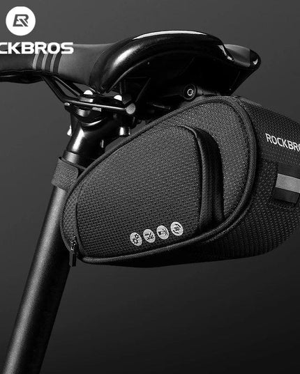 ROCKBROS Rainproof Bicycle Bag Shockproof Bike Saddle Bag For Refletive Rear Large Capatity Seatpost MTB Bike Bag Accessories