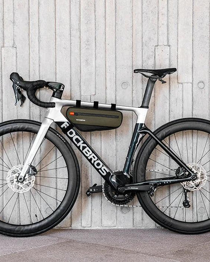 ROCKBROS Bicycle Frame Tube Bag Reflective 1.7L Bike Top Bottom Tube Bag Frame Bag Large Capacity MTB Cycling Pannier Portable