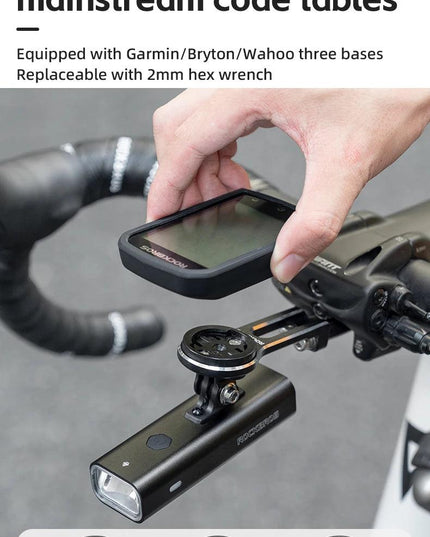 ROCKBROS Bracket for Giant TCR Road Bike PCR Bicycle Light Holder Aluminum Alloy for Garmin/Bryton/Wahoo Mount Computer Bracket