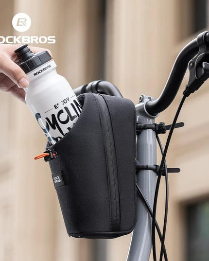 ROCKBROS Folding Bicycle Water Bottle Bags Fashion Front Frame Kettle Bags for Brompton Bike Electric Scooter Tools Package