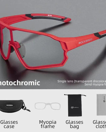 ROCKBROS Cycling Glasses Photochromic MTB Road Bike Glasses UV400 Protection Sunglasses Ultra-light Sport Safe Eyewear Equipment