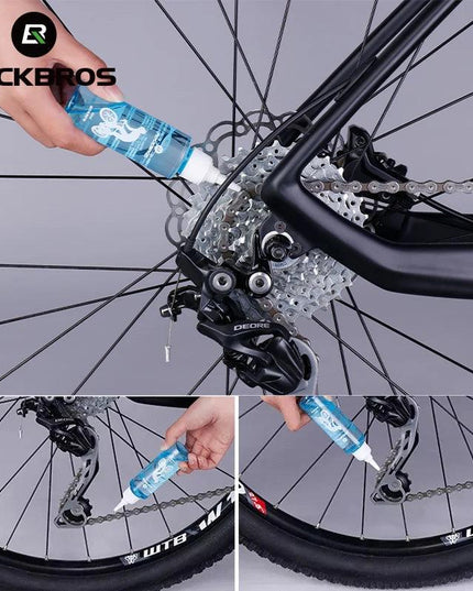 ROCKBROS Bicycle Lubricating Oil Antirust Mountain Bicycle Bearing Gear Dustproof Corrosion Resistance Bike Chain Oil Portable