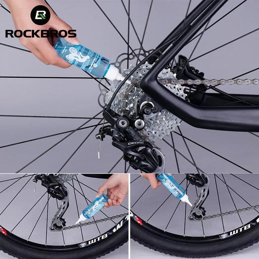 ROCKBROS Bicycle Lubricating Oil Antirust Mountain Bicycle Bearing Gear Dustproof Corrosion Resistance Bike Chain Oil Portable