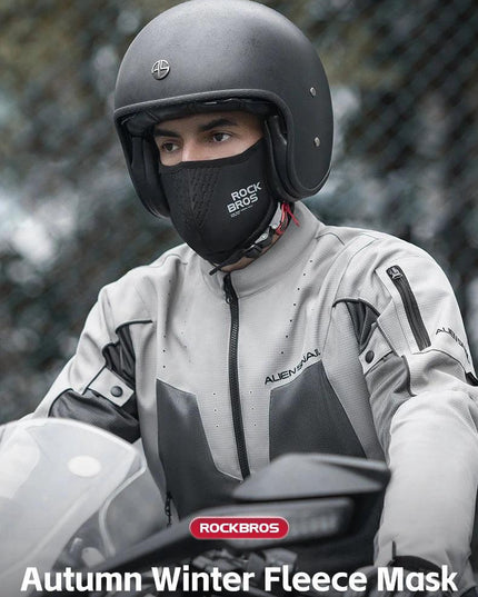 ROCKBROS Warmer Face Mask Windproof Motorcycle Fleece Sport Scarf Outdoor Face Protection Balaclava Bicycle Running Cycling Cap