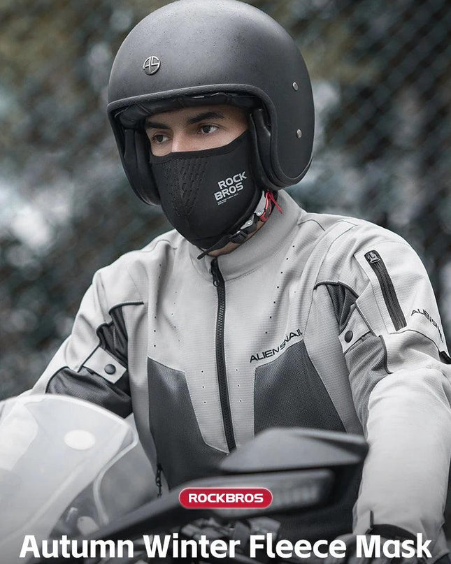 ROCKBROS Warmer Face Mask Windproof Motorcycle Fleece Sport Scarf Outdoor Face Protection Balaclava Bicycle Running Cycling Cap
