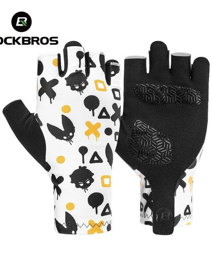 ROCKBROS Cycling Gloves Half Finger Summer Men Women Gloves Breathable Anti Slip MTB Road Bike Gloves Fitness Shock-absorbing