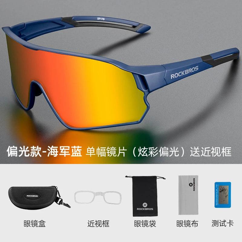 ROCKBROS Cycling Glasses MTB Road Bike Polarized Sunglasses UV400 Protection Ultra-light Unisex Bicycle Eyewear Sport Equipment