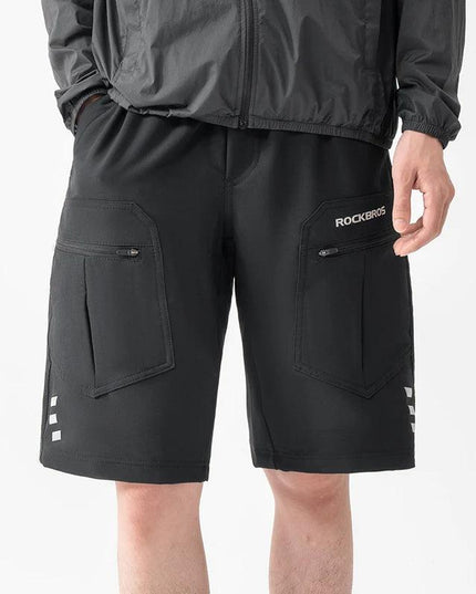 ROCKBROS Running Shorts Unisex Casual Shorts Fashion With Separable Underwear Shorts  Lightweight Outdoor Fishing Short Pants