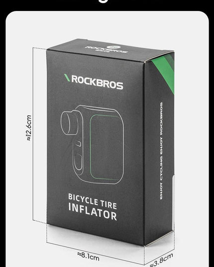 ROCKBROS Electric Air Pump Portable 100PSI Bicycle Pump Air Compressor Rechargeable Tire Inflator Pump 300mAh Battery Capacity