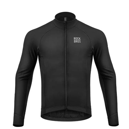 ROCKBROS Winter Cycling Jacket 0 Degree Thermal Bike Jacket Outdoor Warm Fleece Coat Mtb Bicycle Jersey Windbreaker Clothes