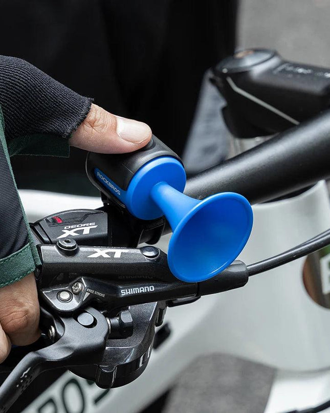 ROCKBROS Bike Bell Electronic Loud Horn ABS 120db Safety Electric Bell IPX4 Speaker Alarm Ring Bicycle Handlebar Warning Bell
