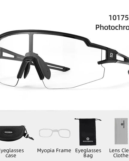 ROCKBROS Cycling Glasses Polarized UV400 Protection Bicycle Sunglasses Men Women Photochromic MTB Road Bicycle Goggles Eyewear