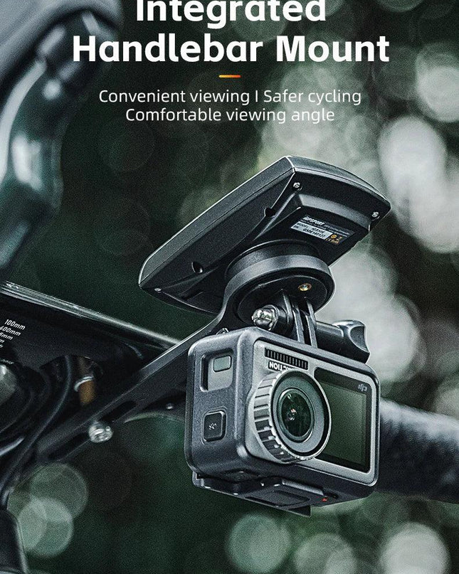 ROCKBROS Nylon Bicycle Speedometer Holder Integrated Handlebar Mount for Gopro Mount Bike Computer Stopwatch Light Mount