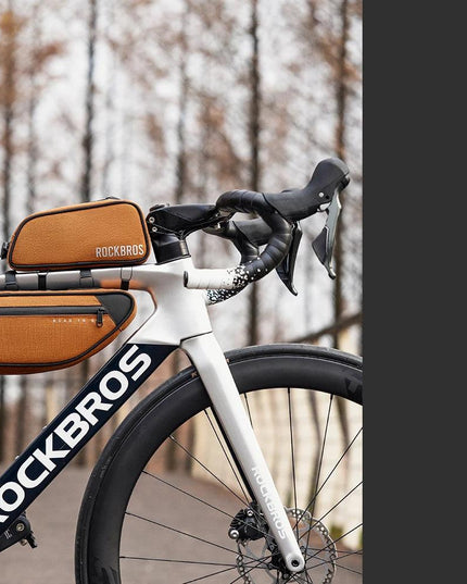 ROCKBROS ROAD TO SKY Cycling Bag Large Capacity Bicycle Front Tube Bag Long Distance Riding Head Beam Hanger Bag Bike Accessory