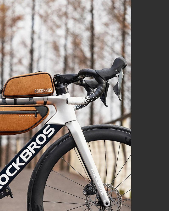 ROCKBROS ROAD TO SKY Cycling Bag Large Capacity Bicycle Front Tube Bag Long Distance Riding Head Beam Hanger Bag Bike Accessory