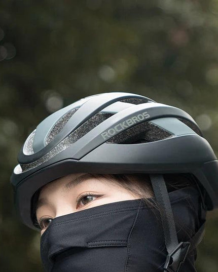 ROCKBROS Windproof Warm Winter Cycling Mask Nose Breathable Men's Black Neck Sport Scarves Sports Equipment for Running Cycling