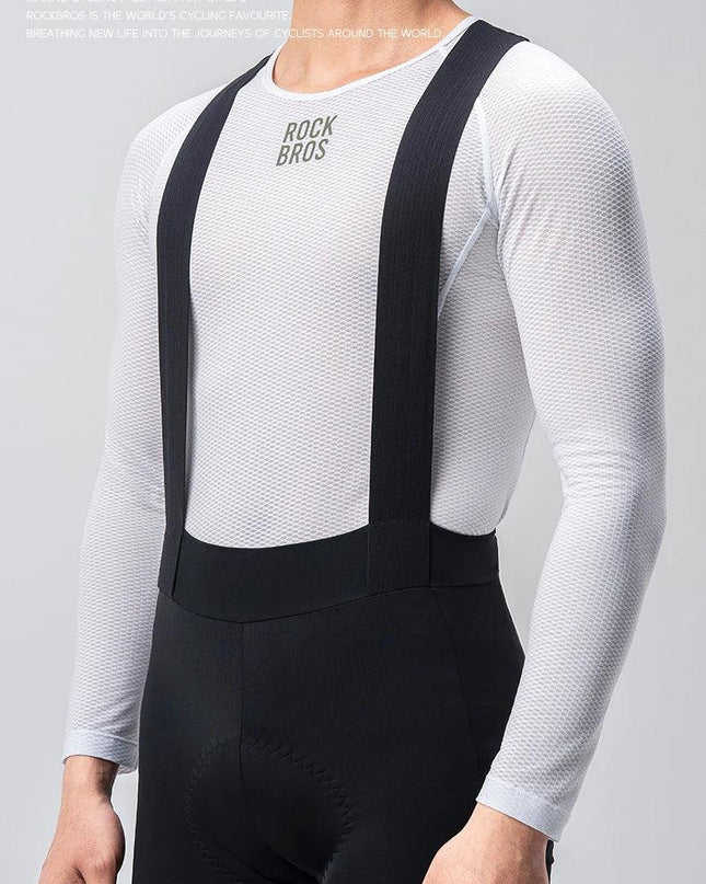 ROCKBROS Bike Jerseys Long Sleeves Breathable Mesh Men Bike Shirt Cycling Clothing Comfortable Summer Racing Clothes Reflective