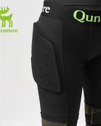 Qunature Ski Hip Protector Pants Adjustable Adult Sports Gear Shorts Snowboard Protection 3D Hip Pads for Motorcycle Skating