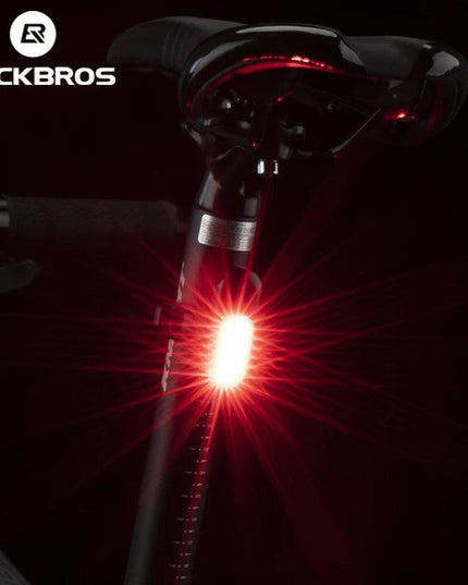 ROCKBROS Bicycle Rear Light 250 mAh USB Rechargeable Ultralight Cycling Light Warning Rainproof 5 Model Light Bike Accessories
