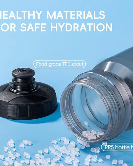 ROCKBROS Sports Water Bottle 600ml Leak-proof  PP5 Food-grade Material Sports Bottle Bicycle Lockable Cycling Water Kettle