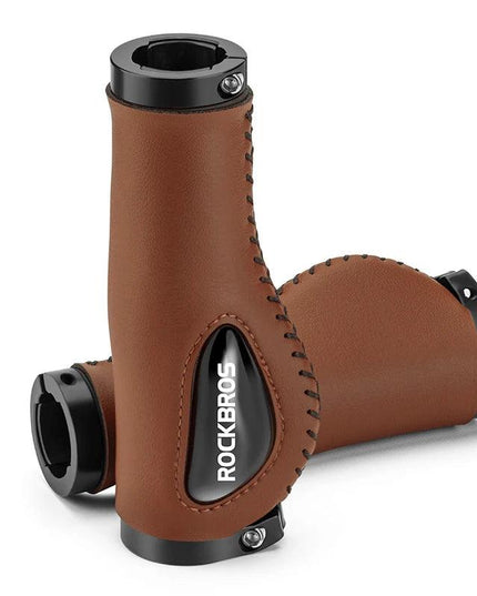 ROCKBROS Cycling Handlebar MTB Bicycle Grips  Bike Double Lock Rubber Grips Anti-skid Shock-absorbing Soft Bike Accessories