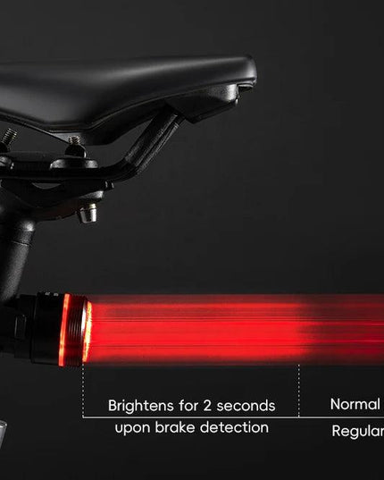 ROCKBROS Bike Light Set MTB Road Cycling Light Waterproof 200LM/400LM Bicycle Headlight + Smart Rear Light Auto Brake Sensing