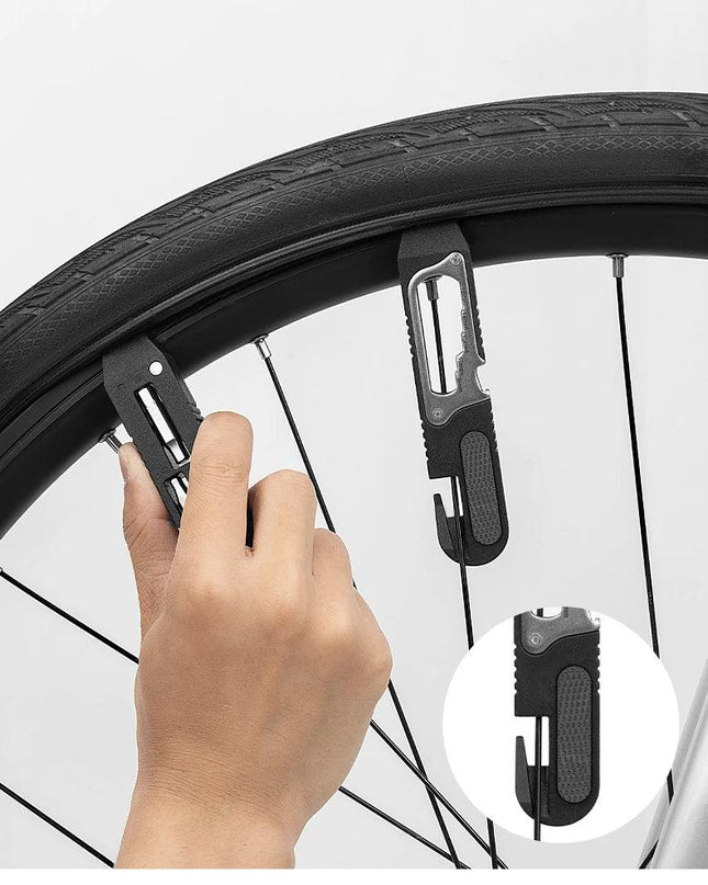 ROCKBROS Bicycle Wrench Set High Strength Multifunctional Portable Bicycle Tire Levers Ratchet Wrench Kit Bike Tire Prying Rod
