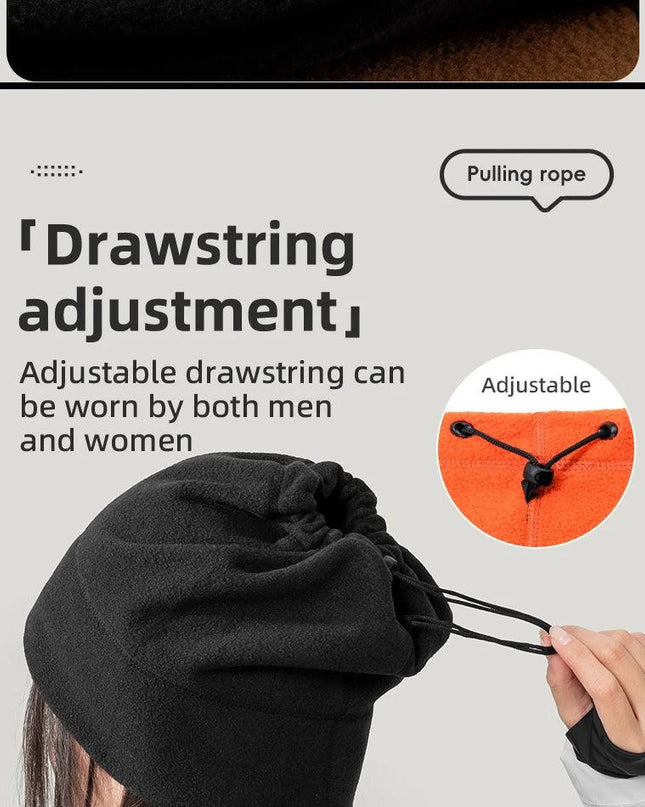 ROCKBROS Winter Scarf Hats Fleece Windproof Balaclava Hiking Warm Mask Bandana Ear Neck Cover Thermal Camping Sport Gear