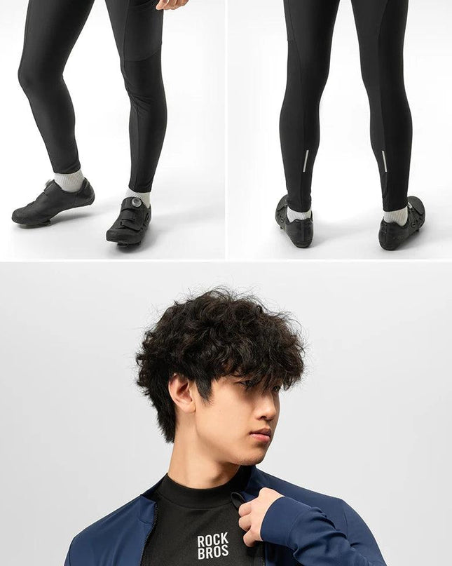 ROCKBROS Winter Cycling Underwear Warm Breathable Moisture Wicking First Layer Bicycle Clothing for Men Cycling Base Layer Sport
