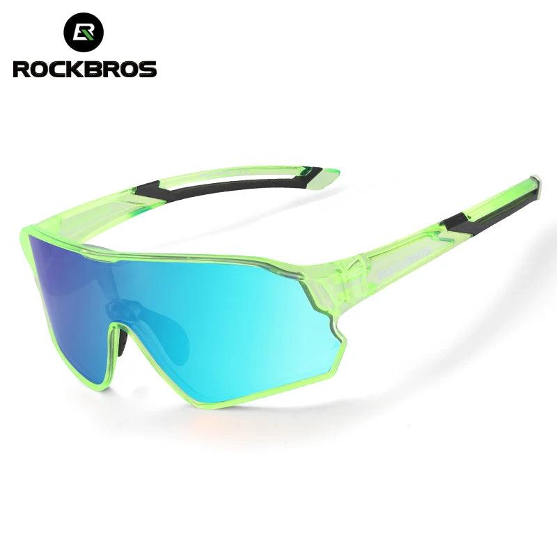 ROCKBROS Child Photochromic Polarized Sunglasses Bicycle Eyewear UV400 Kids Bike Goggles Protection Classic Windproof Glasses