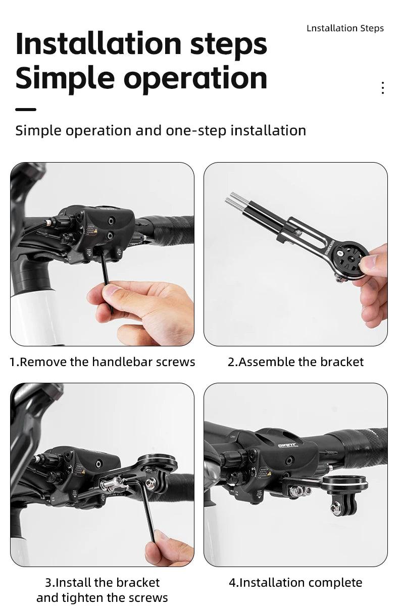 ROCKBROS Bracket for Giant TCR Road Bike PCR Bicycle Light Holder Aluminum Alloy for Garmin/Bryton/Wahoo Mount Computer Bracket